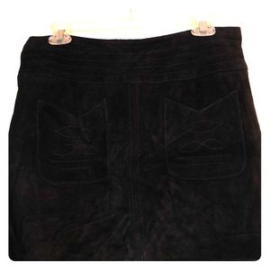 Black Free People Suede skirt